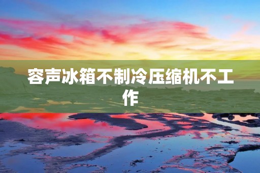 容声冰箱不制冷压缩机不工作