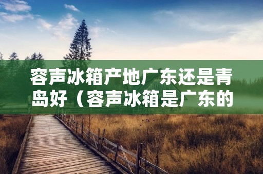 容声冰箱产地广东还是青岛好（容声冰箱是广东的好还是青岛的好）