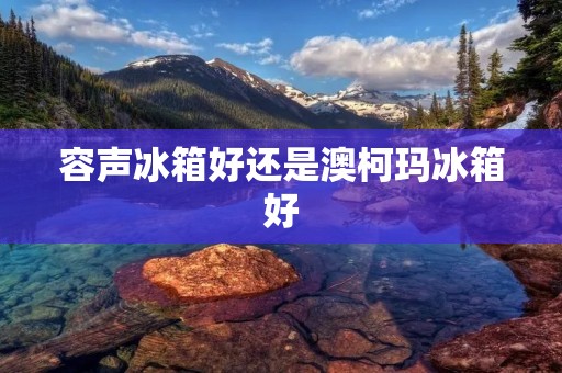 容声冰箱好还是澳柯玛冰箱好