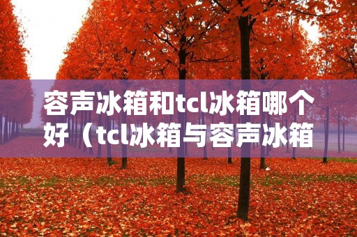 容声冰箱和tcl冰箱哪个好（tcl冰箱与容声冰箱差距在哪）