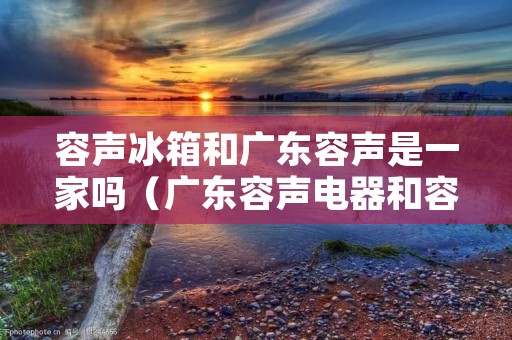容声冰箱和广东容声是一家吗（广东容声电器和容声冰箱）