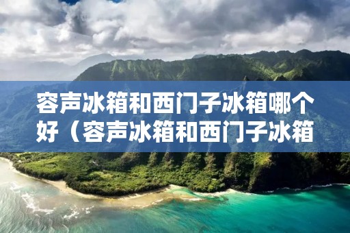 容声冰箱和西门子冰箱哪个好（容声冰箱和西门子冰箱哪个好?从不同的角度对比）