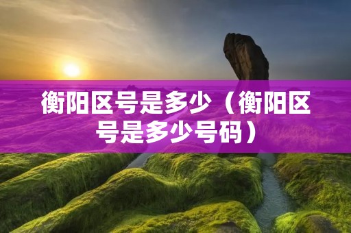 衡阳区号是多少(衡阳区号是多少号码) 衡阳区号是多少(衡阳区号是多少号码)