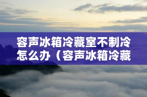 容声冰箱冷藏室不制冷怎么办（容声冰箱冷藏室不制冷怎么办温度显示E1）
