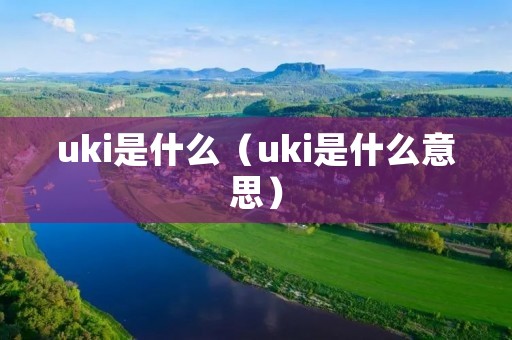 uki是什么(uki是什么意思) uki是什么(uki是什么意思)