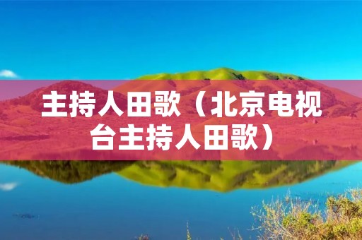 主持人田歌（北京电视台主持人田歌）