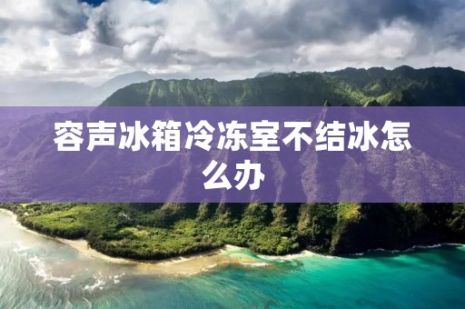 容声冰箱冷冻室不结冰怎么办