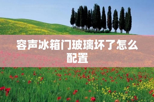 容声冰箱门玻璃坏了怎么配置