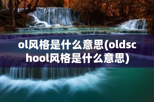 ol风格是什么意思(oldschool风格是什么意思)