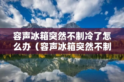 容声冰箱突然不制冷了怎么办(容声冰箱突然不制冷怎么办呀)