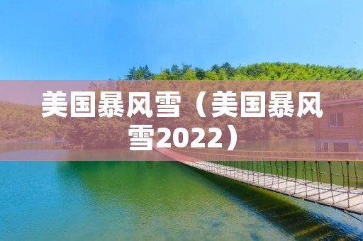 美国暴风雪（美国暴风雪2022）