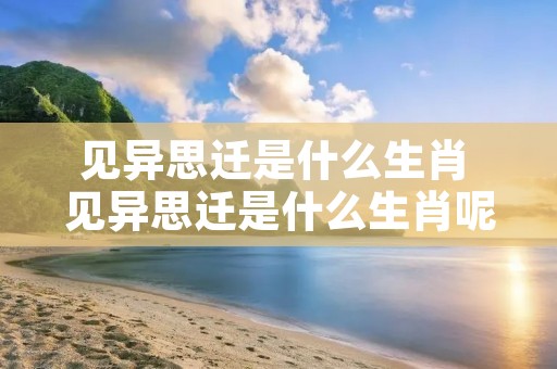 见异思迁是什么生肖 见异思迁是什么生肖呢 见异思迁是什么生肖 见异思迁是什么生肖呢