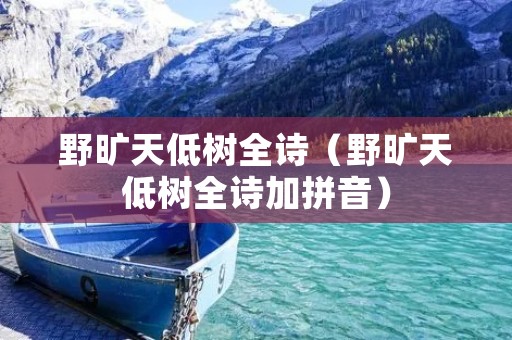 野旷天低树全诗（野旷天低树全诗加拼音）
