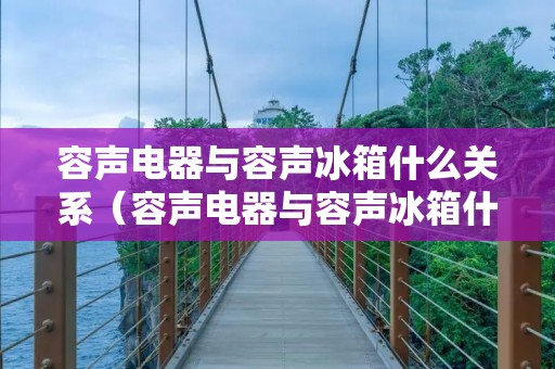 容声电器与容声冰箱什么关系(容声电器与容声冰箱什么关系呀) 容声电器与容声冰箱什么关系(容声电器与容声冰箱什么关系呀)