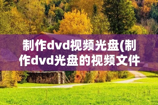制作dvd视频光盘(制作dvd光盘的视频文件格式) 制作dvd视频光盘(制作dvd光盘的视频文件格式)