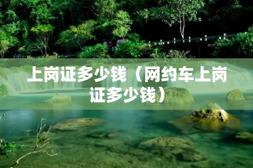 上岗证多少钱（网约车上岗证多少钱）
