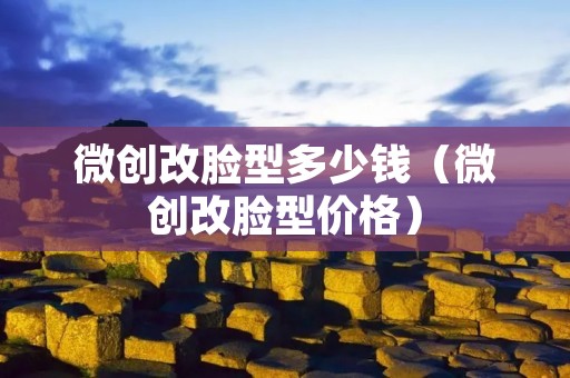 微创改脸型多少钱（微创改脸型价格）