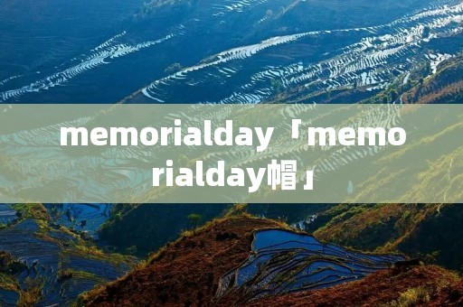 memorialday「memorialday帽」
