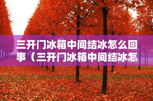 三开门冰箱中间结冰怎么回事（三开门冰箱中间结冰怎么回事视频）