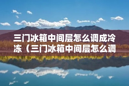 三门冰箱中间层怎么调成冷冻（三门冰箱中间层怎么调成冷冻海信）