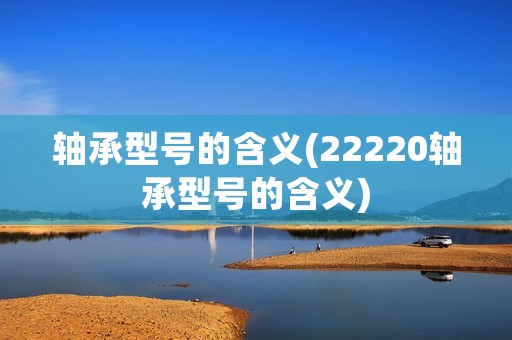 轴承型号的含义(22220轴承型号的含义) 轴承型号的含义(22220轴承型号的含义)