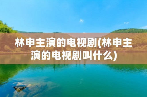林申主演的电视剧(林申主演的电视剧叫什么)