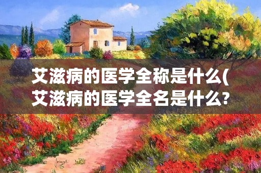 艾滋病的医学全称是什么(艾滋病的医学全名是什么?)