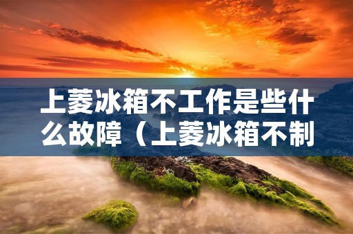 上菱冰箱不工作是些什么故障（上菱冰箱不制冷怎么回事）