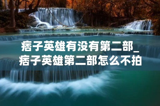 痞子英雄有没有第二部_痞子英雄第二部怎么不拍了