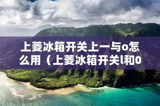 上菱冰箱开关上一与o怎么用（上菱冰箱开关l和0图片怎么用）