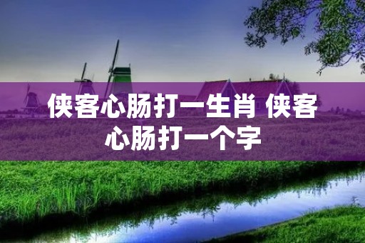 侠客心肠打一生肖 侠客心肠打一个字