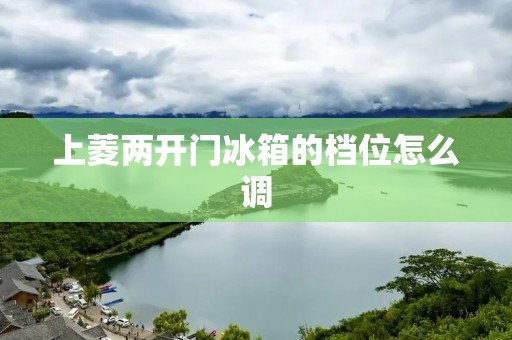 上菱两开门冰箱的档位怎么调