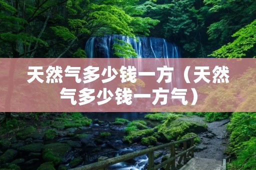 天然气多少钱一方（天然气多少钱一方气）