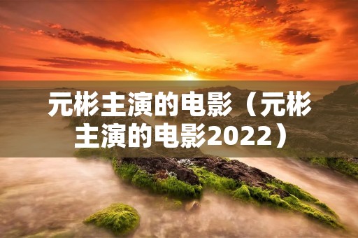 元彬主演的电影（元彬主演的电影2022）