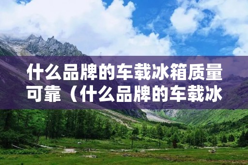 什么品牌的车载冰箱质量可靠(什么品牌的车载冰箱质量可靠又实惠)