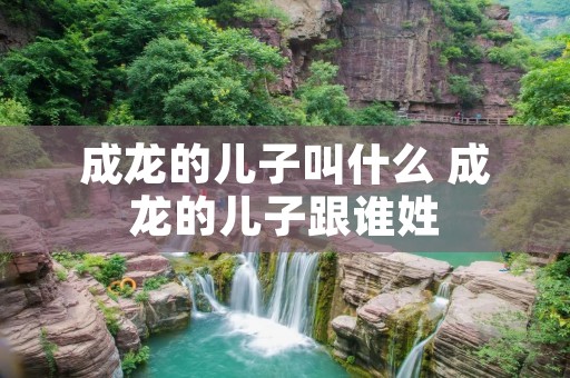 成龙的儿子叫什么 成龙的儿子跟谁姓 成龙的儿子叫什么 成龙的儿子跟谁姓