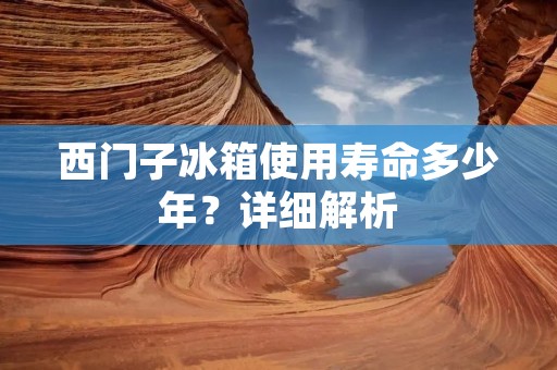 西门子冰箱使用寿命多少年?详细解析 西门子冰箱使用寿命多少年?详细解析