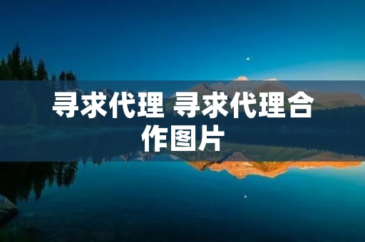 寻求代理 寻求代理合作图片 寻求代理 寻求代理合作图片