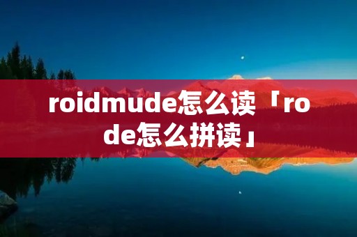 roidmude怎么读「rode怎么拼读」