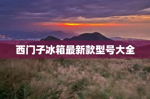 西门子冰箱最新款型号大全：一站式了解最新科技尖端产品