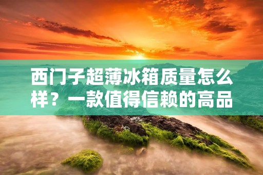 西门子超薄冰箱质量怎么样?一款值得信赖的高品质之选 西门子超薄冰箱质量怎么样?一款值得信赖的高品质之选