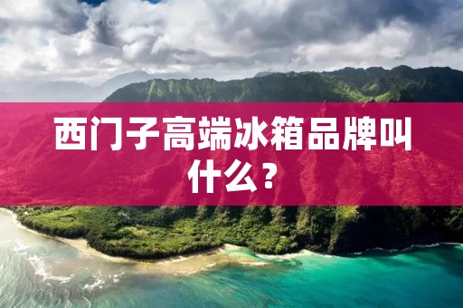 西门子高端冰箱品牌叫什么? 西门子高端冰箱品牌叫什么?