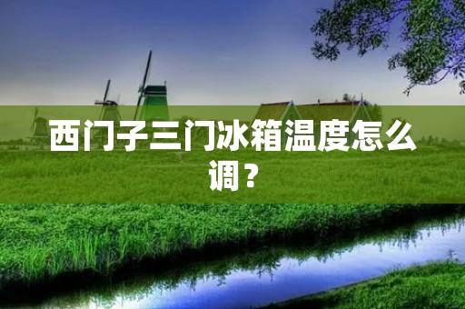 西门子三门冰箱温度怎么调? 西门子三门冰箱温度怎么调?