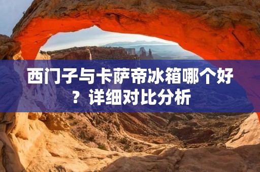 西门子与卡萨帝冰箱哪个好？详细对比分析