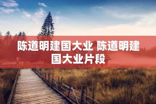 陈道明建国大业 陈道明建国大业片段