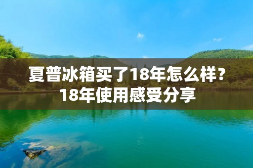 夏普冰箱买了18年怎么样？18年使用感受分享