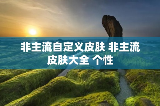 非主流自定义皮肤 非主流皮肤大全 个性