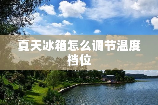 夏天冰箱怎么调节温度档位 夏天冰箱怎么调节温度档位