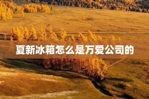 夏新冰箱怎么是万爱公司的 夏新冰箱怎么是万爱公司的