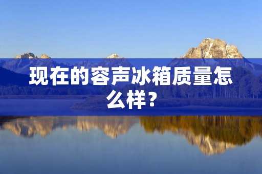 现在的容声冰箱质量怎么样？